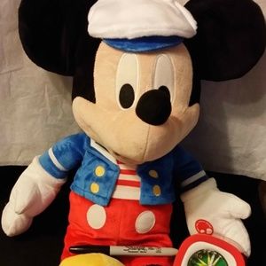 MACY'S BIG 2009 18 inch MICKEY MOUSE PLUSH w/Alarm